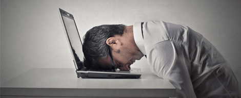 He waited too long to back up his data A very unhappy man who did not back up computer data